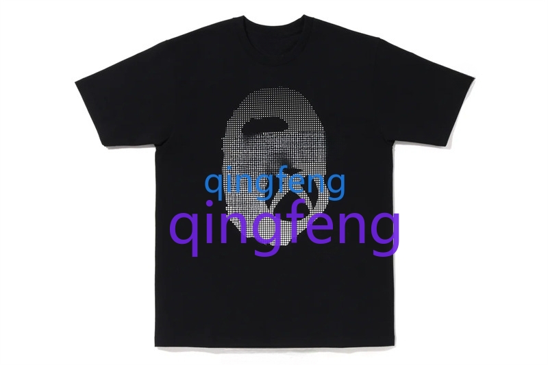 European and American fashion men's casual top hip-hop style short sleeved letter printed short sleeved camouflage pattern T-shirt S-2XL