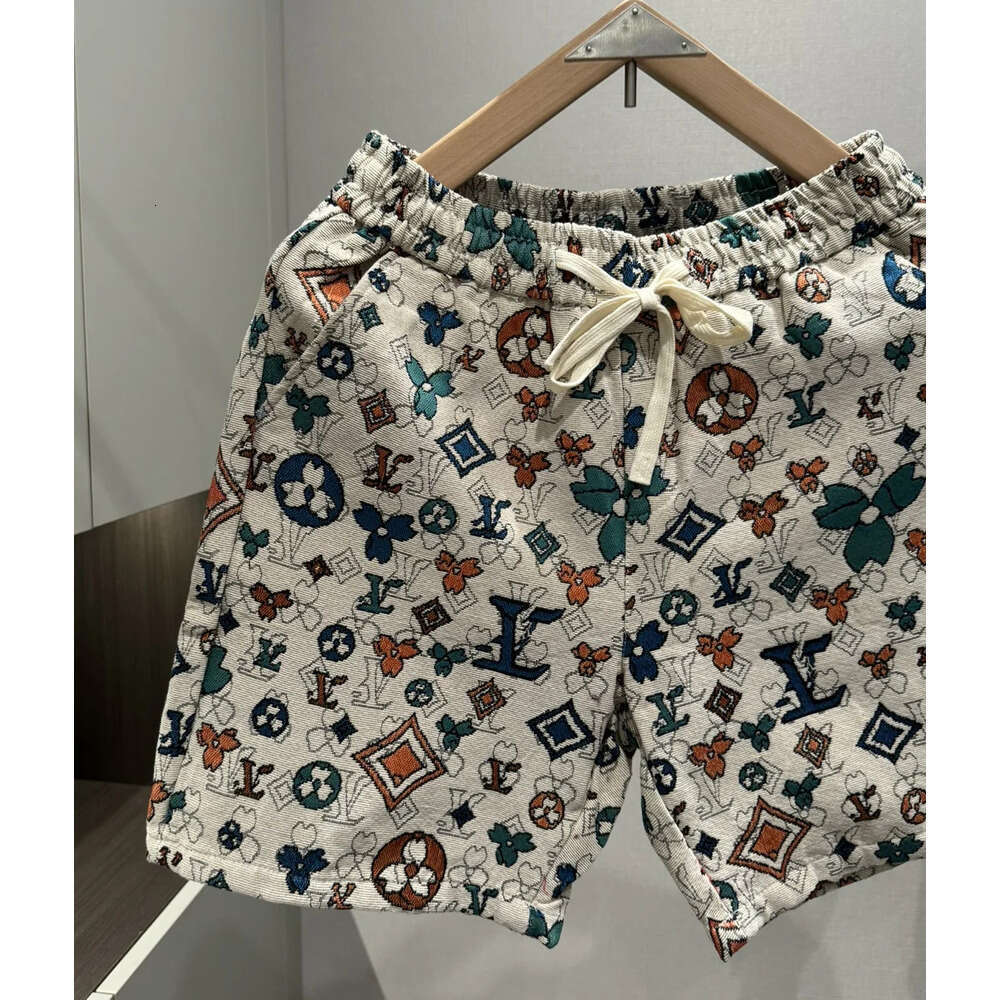 Summer New Men's Short Casual Beachwear Couple's Designer Fashion Popular Print Fashionable Three-Quarter Length Pants Youth Active Style