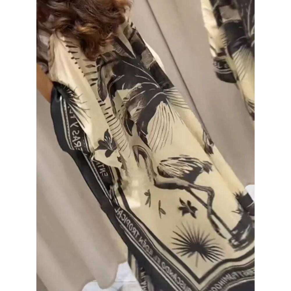 Famous brand Spring New Bat Sleeve Robe Maxi Ladies Elegant Turtleneck Loose Party Women Chic Pleated Graphic Banquet Dress MAKOUFEI