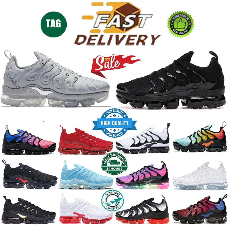 Designer OG Plus TN Running Shoes Men Women Vapores Tns Triple Black White Cherry Atlanta Rough Green Hyper Blue Since 1972 Mens airtn Trainer Outdoor Sneakers