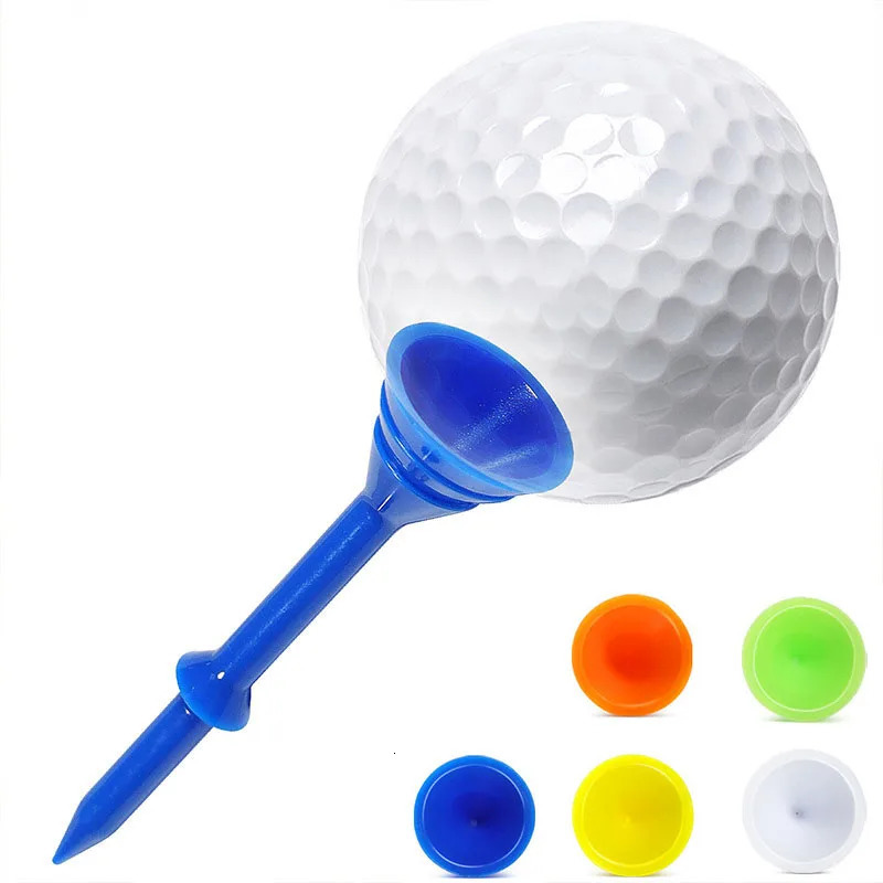 Golf Tees Plastic 83mm Big Cup Plus Scale Tee 50pcs Random Colors Accessories Sport TE007P 260408