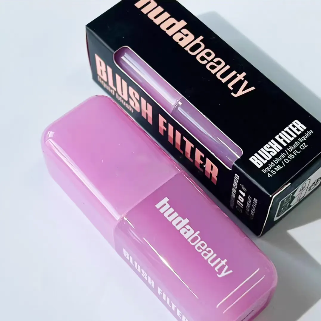 HUDA Makeup Blush Beauty Liquid Blush Six colors Filter Strawberry Cream Soft Glow Liquid Blusher Cosmetics