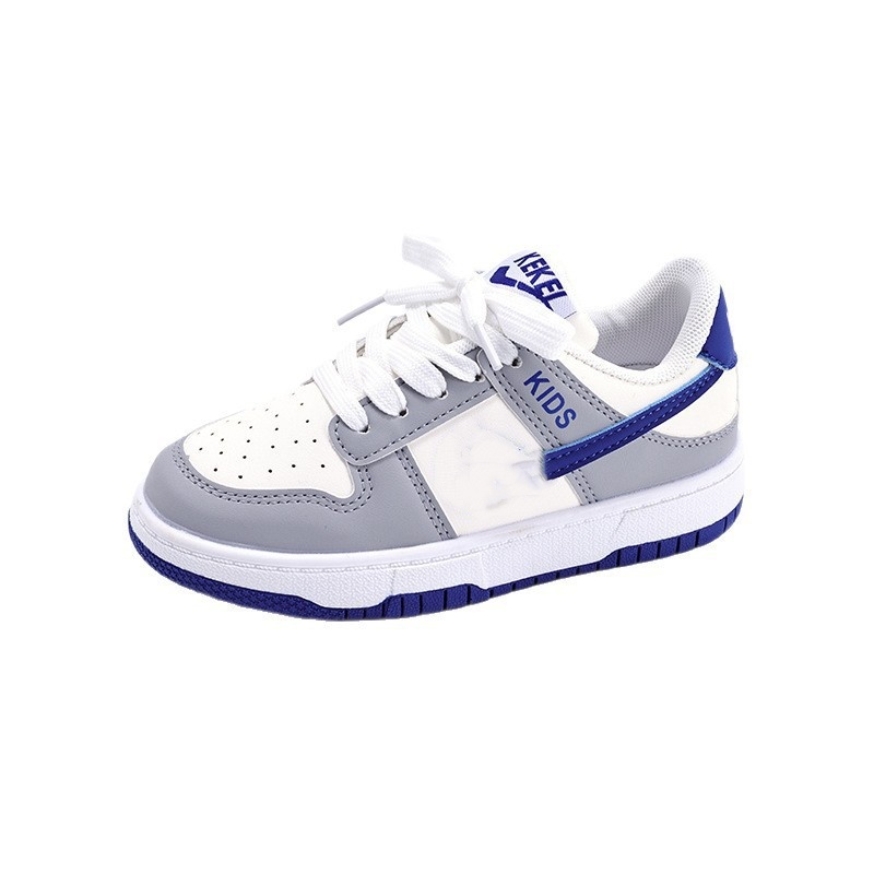 Kids Sneakers Low-Top for Boys Girls Breathable Casual Board Shoes Youth Fashion Streetwear Trainers Anti-Slip School Shoes Play Outdoor Activities Fr