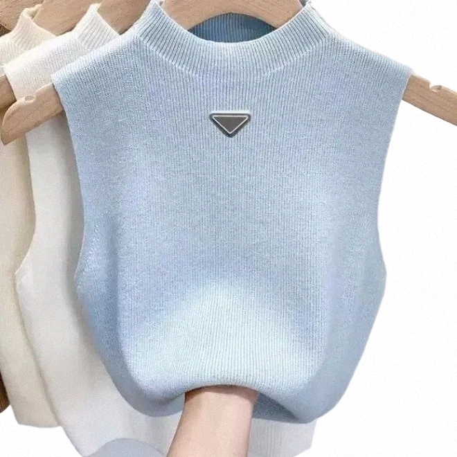 womens top designer top women designer luxury vest sleeveless camis pure cotton fashionable knitted camisole tees designer clothes high quality tees d u6Sg#