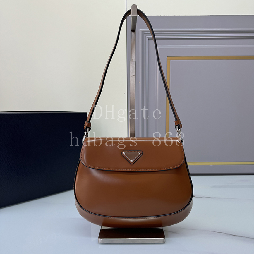Master quality Designer Shoulder bag Calfskin Handbag Flap bag Luxury hobo bag Underarm bag 23cm With Box PR1BD311