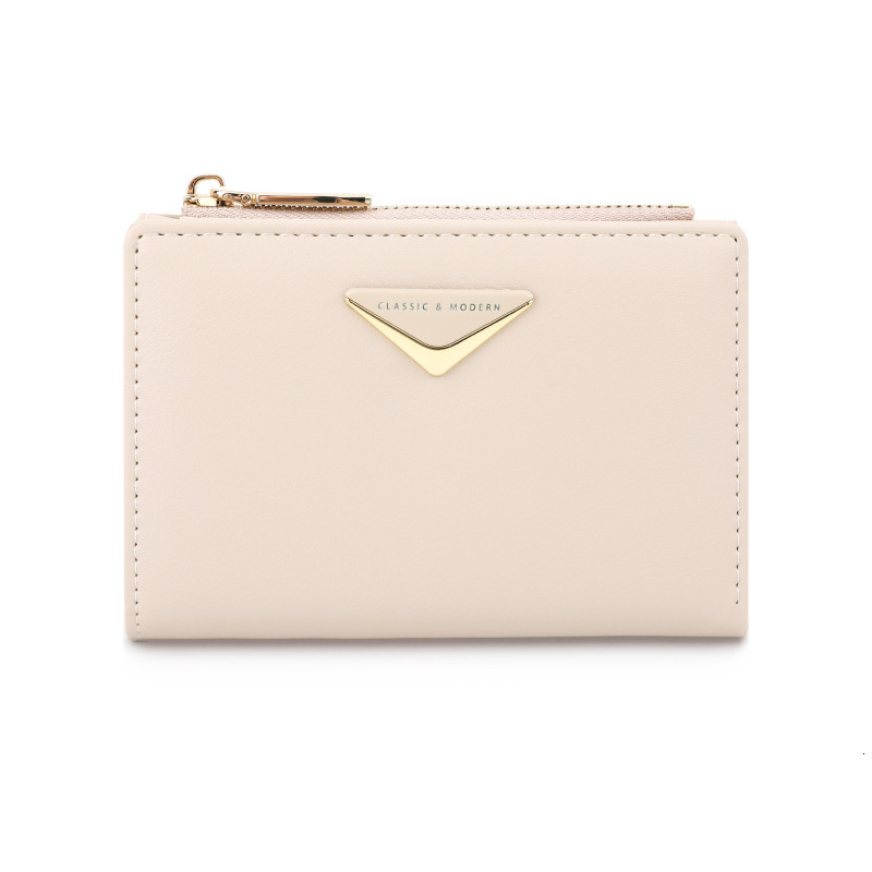 Genuine Leather Zip-Around Short Wallet - Premium Smooth Leather Handbag, Luxury Multi-slot Card Holder