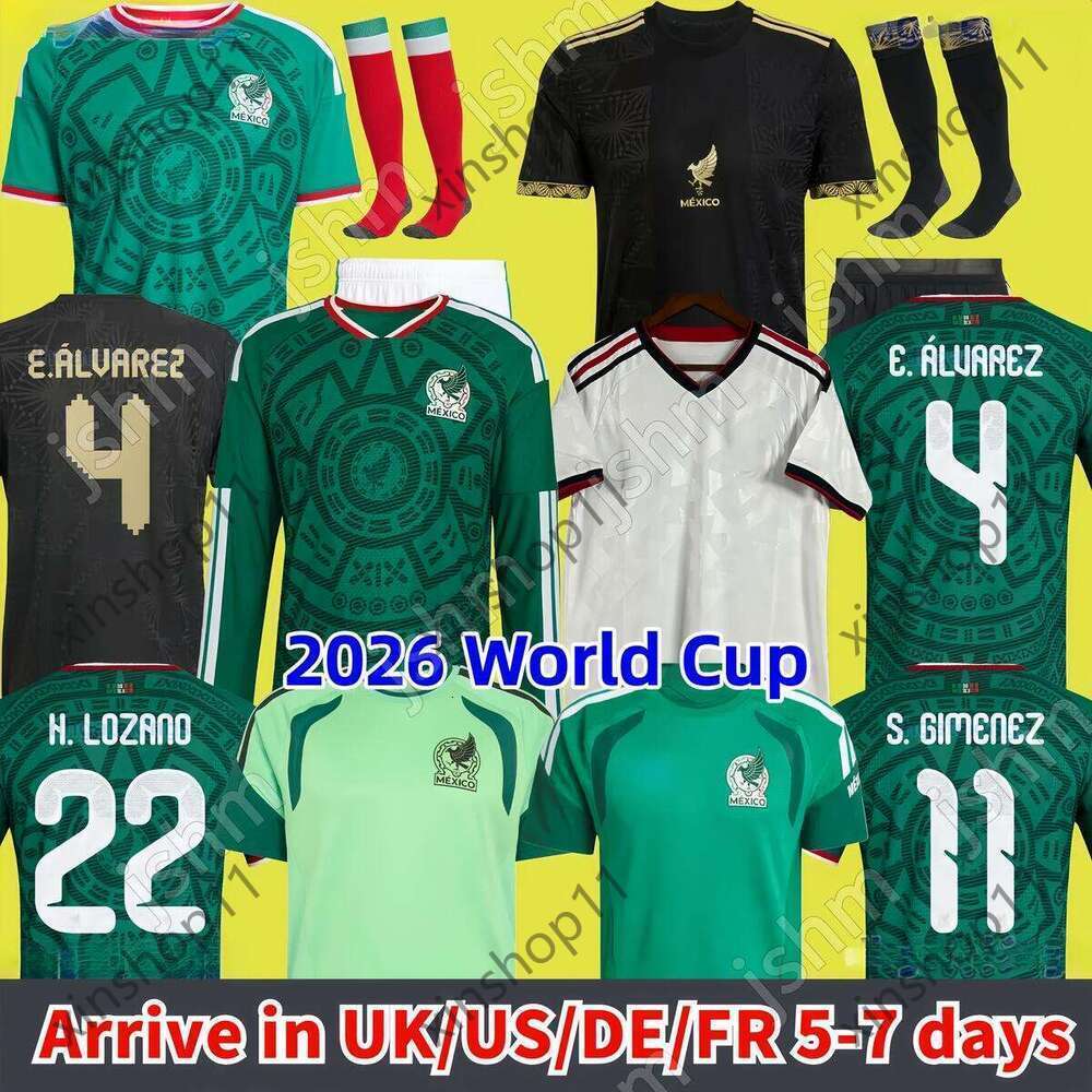 2026 MeXiCO Gold Cup Soccer Jerseys CHICHARITO 2025 2026 National Team Football Shirt Men Kids Kit Home Away Camisetas Copa America Maillot Mexique GI