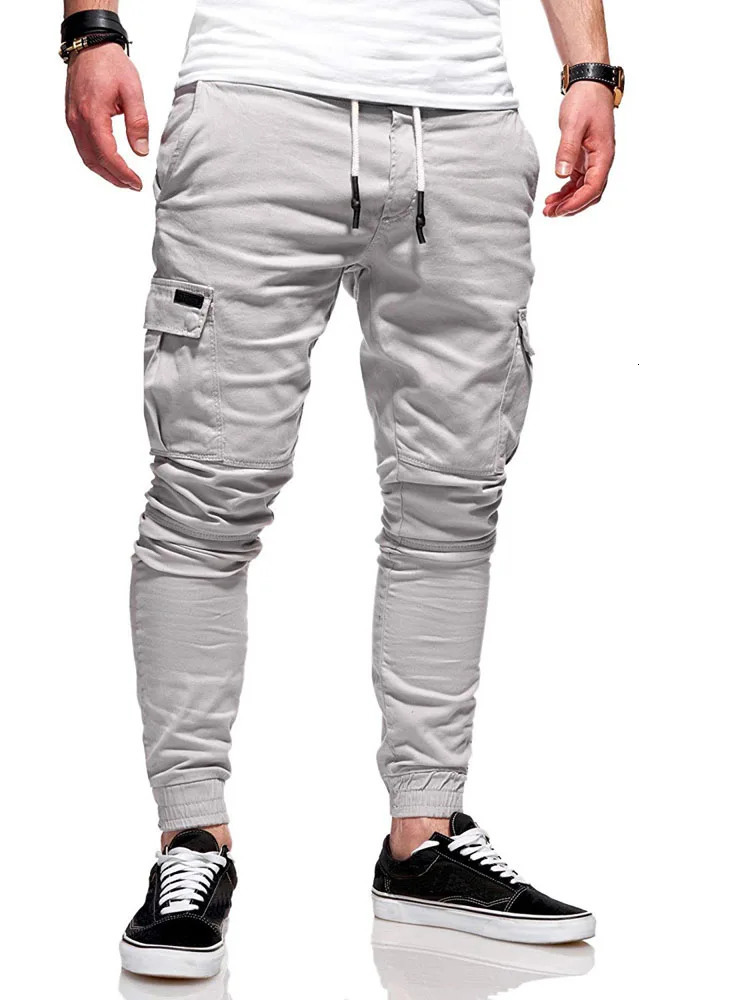 Men Pants 8 Color Option Harem Pencil Trousers Autumn Spring Male Lace Up Drawstring Pocket Pant BSD-8815 260408