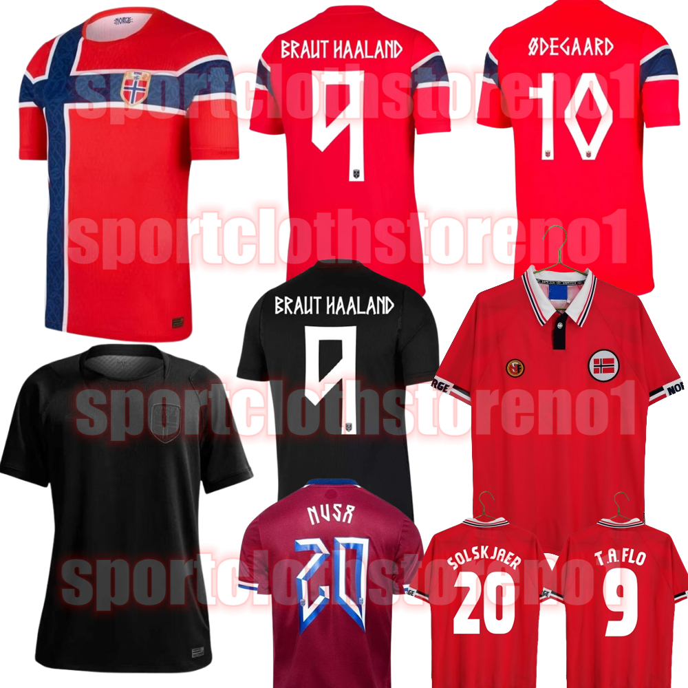 HALLAND Norway World Cup 2026 Soccer Jerseys 26 27 Fan Player version ODEGAARD SOLSKJAER T. A. FLO NORGE 1998 Vintage Football Shirts NUSA BOBB H