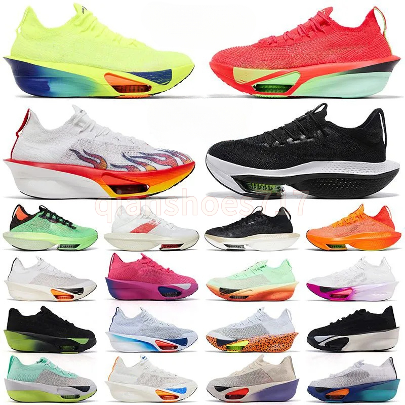 Designer Alpha Fly 3 Running Shoes Men Women sports trainers White Black Hyper Royal Yellow Aurora Green Ekiden Be True Volt Racer Blue Sail outdoor Sneakers Eur 36-45
