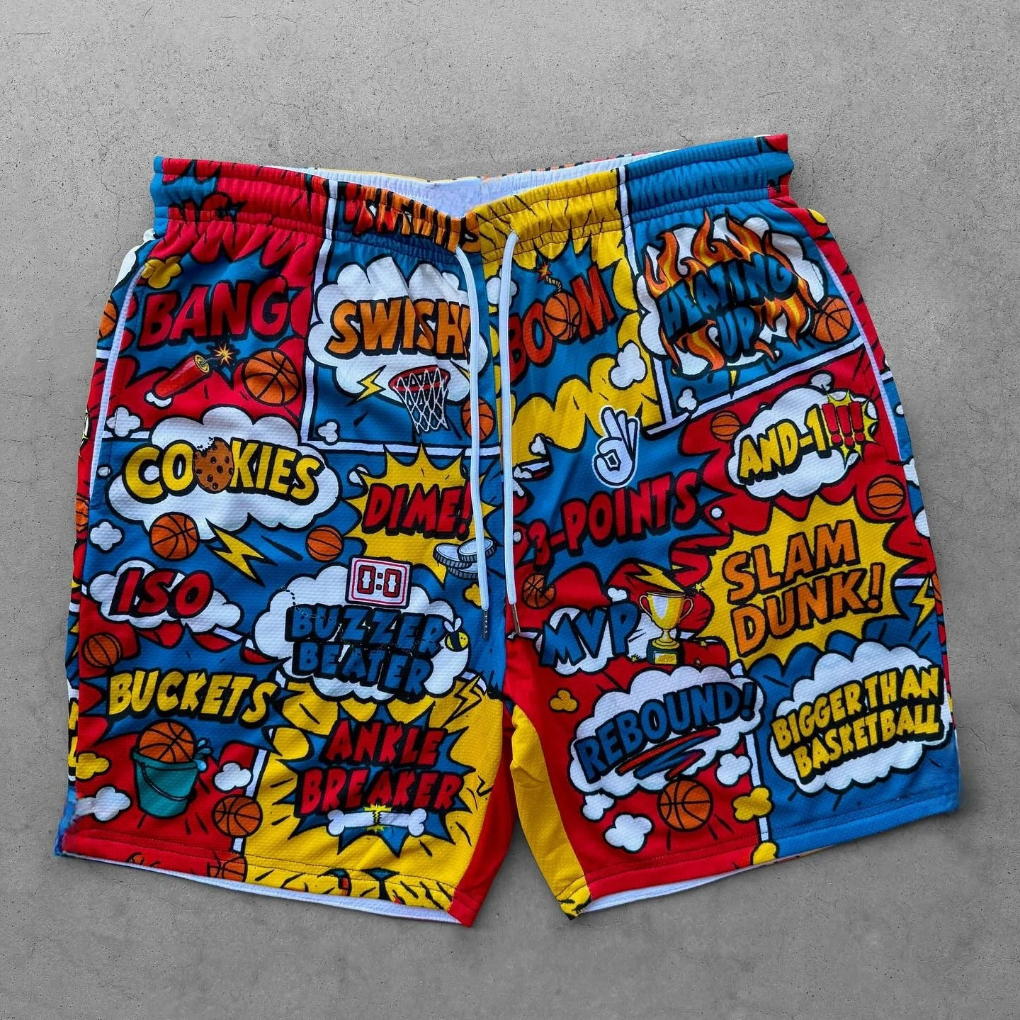2025 Basketball Comic 3D Printed Shorts Mens Bigger Than Breathable Summer Casual Sports Streetwear 260409