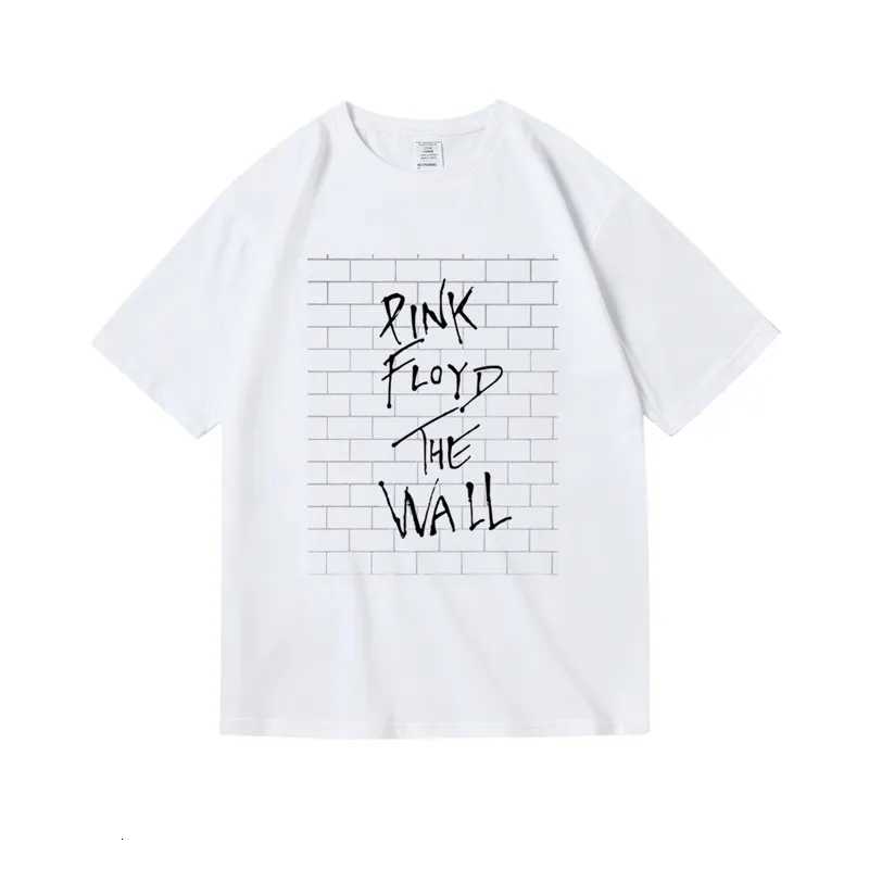 Dark Side of The Moon Album Art T-shirt Tops Vintage Men Women Oversized Cotton Clothes Hip Hop Band Tee Clothing T260410