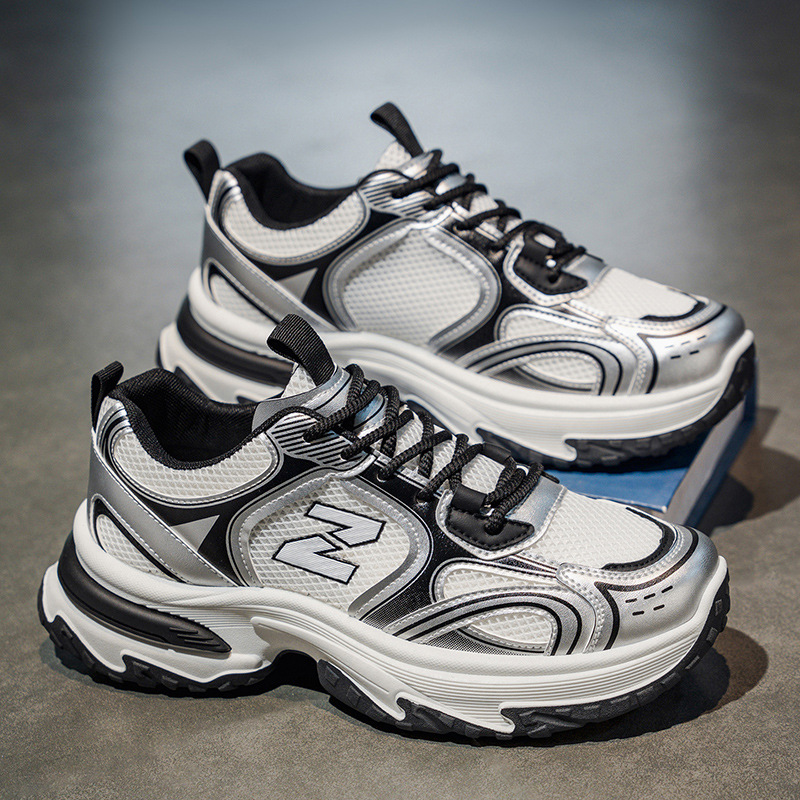 Free shipping Wear resistant silver breathable lightweight sports and leisure shoes for children in the summer of 2026