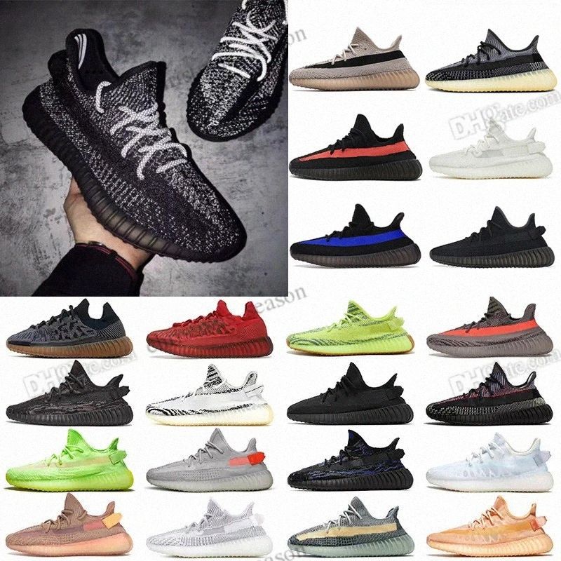 Designer running shoes mens womens outdoors sneakers trainer summer official activity black reflective yecheil tail light cloud white static bone bred dark salt