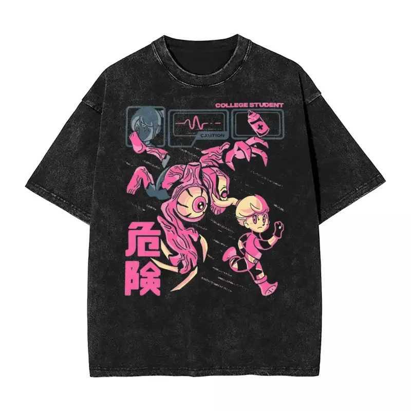 Residents Evils Biohazard 3 T Shirt Washed Short Sleeve Harajuku T-Shirts Horror Game Fashion Men Women Tops Graphic Tops TeesT260410
