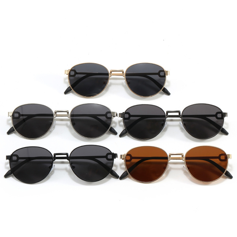 2026 Luxury Designer Men Women Retro Oval Sunglasses Outdoor Cycling Beach UV Protection Sports Fashion Sunglasses