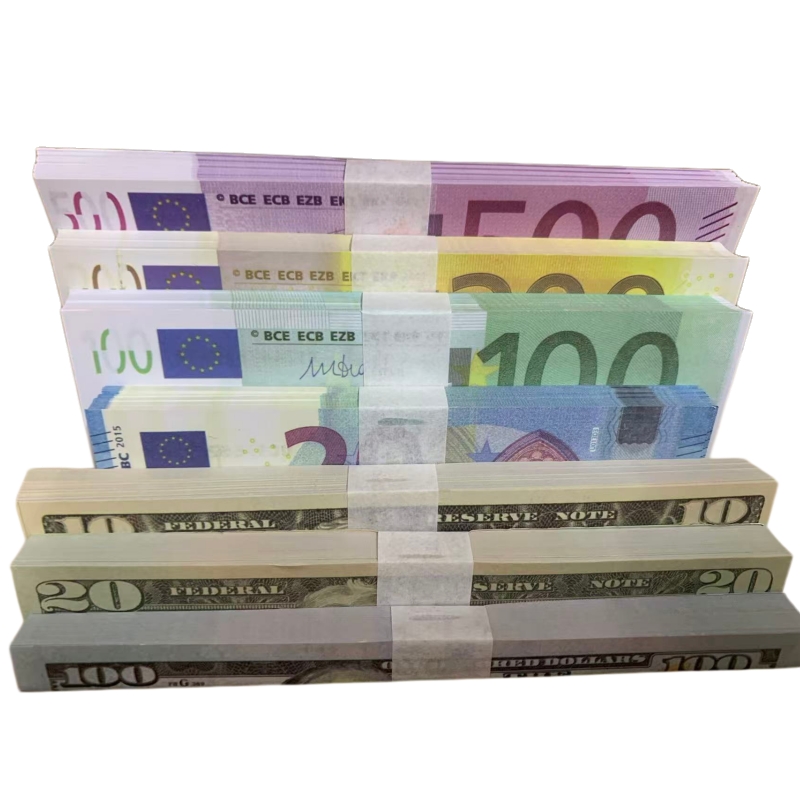 Wholesale high-quality party items for 5 euros, 10 20 50 100 200 500 US dollars, fake movie tools, photos, props, and decorations