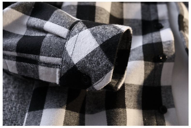 High End Luxury Plaid Long Sleeved Wool Lining Spring And Autumn Men's Shirt Fashion Color Blocked Designer Shirt Thick Thin Wool Jacket Wholesal