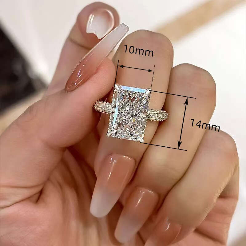 Ring European And American Style Ring With Oversized Zircon Stones Simple Women's Ring Holiday Gift Fashionable Accessory Jewerly Designer For Wo
