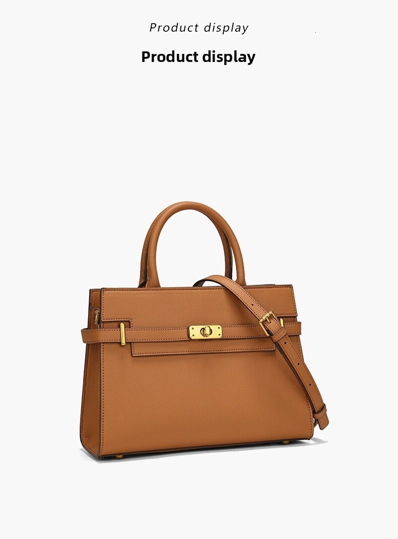 2026 New Luxury Stone Pattern Leather Top Handle Bag for Women, Vintage Gold Hardware Shoulder Handbag, Fashion Satchel for Daily Use - view 5