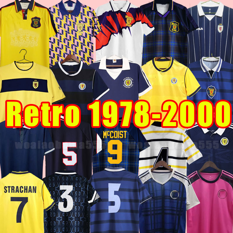 FINAL Scotland Retro Soccer Jerseys McCOIST GALLACHER LAMBERT classic Vintage Leisure Football Shirt 88 89 91 93 94 96 98 00 1978 1986 1988 1991 1996 1998 2000 1989 2016