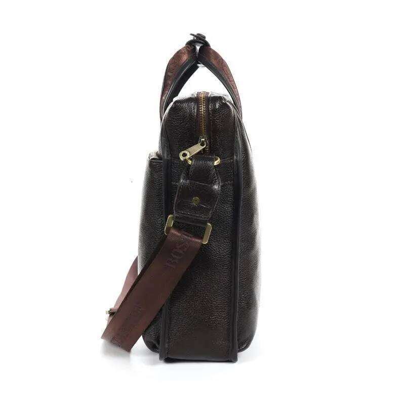 Brand New Design Men Genuine Leather Cowhide Handbag Large Capacity Messenger Shoulder Tote Bag Business Briefcase Laptop Bag SENYY