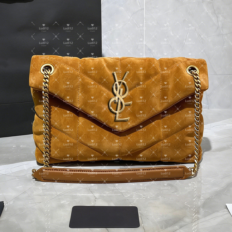 10a Top quality LouLou Puffer cloud bag Luxury Women Handbag mirror quality Quilted Washed Denim Chain Bag Adjustable Leather Strap Crossbody Shoulder tote In Stock