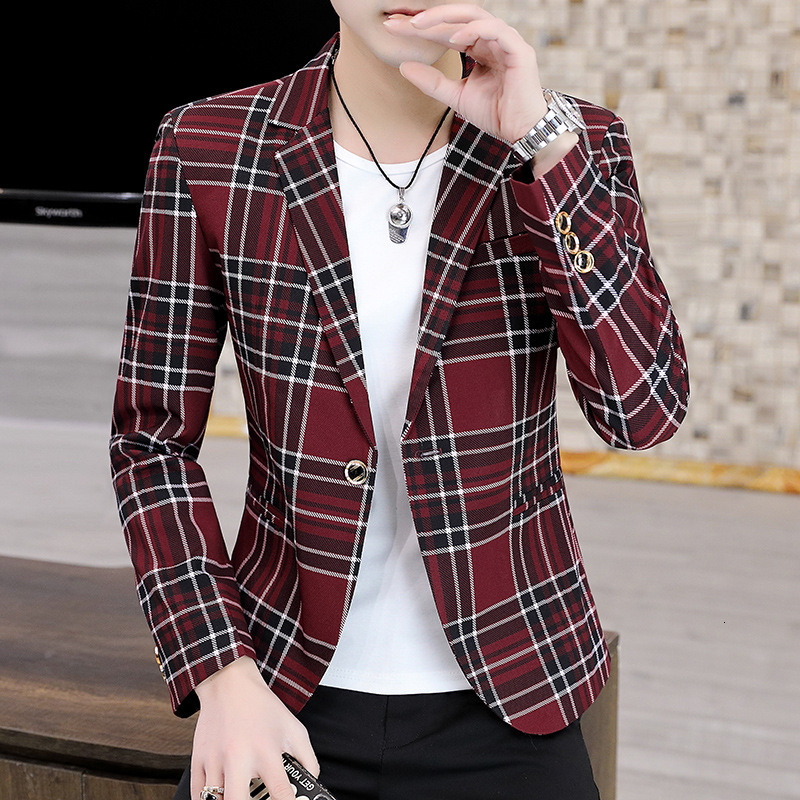 Designer Blazer - New Slim-fit Korean-style Men's Suit Jacket, Suitable For Young Men. It Is Both Casual And Fashionable Fashionable Luxurious Ja