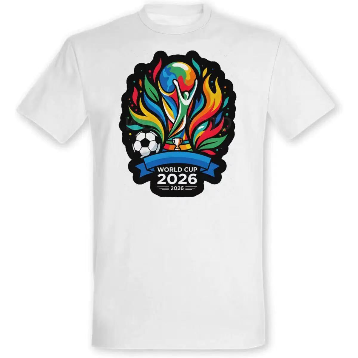 2026 World Cup Collection Men's Cotton T-Shirts | Soccer Theme Short-Sleeve Fan Tees