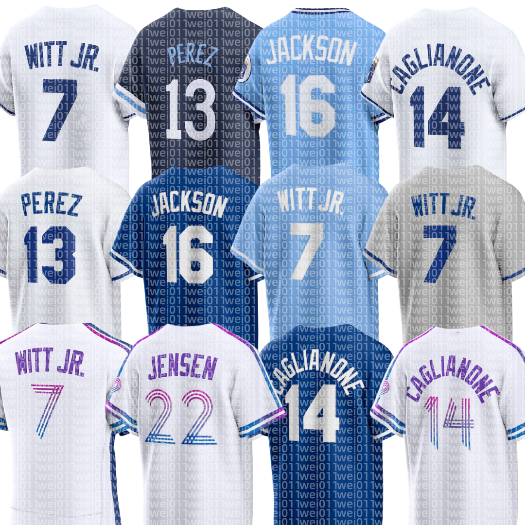 Royals Baseball Jersey Bobby Witt Jr. Salvador Perez Cole Ragans Michael Massey Maikel Garcia Michael Wacha Drew Waters Isaac Collins Carlos Estevez Noah Cameron