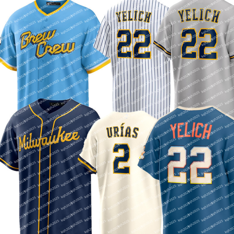 custom Brewers Baseball Jersey Nestor Cortes Garrett Mitchell Jared Koenig Trevor Megill Bob Uecker Jacob Misiorowski Blake Perkins Kyle Harrison Chad Patrick