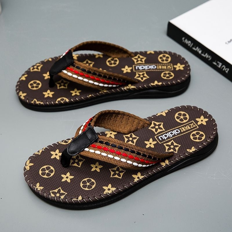 TB BHULAMTE Luxury Brand Designer Shoes Men's Summer Non-Slip Flip-Flops, Men's Beach Shoes, Sporty And Durable Outdoor Thong Sandals, Odor-