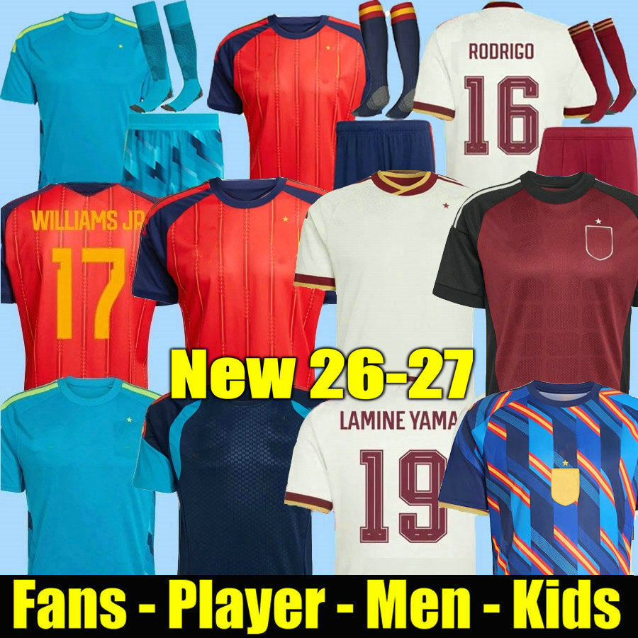 spainS Jersey 2026 2027 Soccer shirts FERRAN CARVAJAL 26 27 National Team Football jersey Men Kids Kit LAMINE YAMAL Camiseta Espana RODRI MORATA