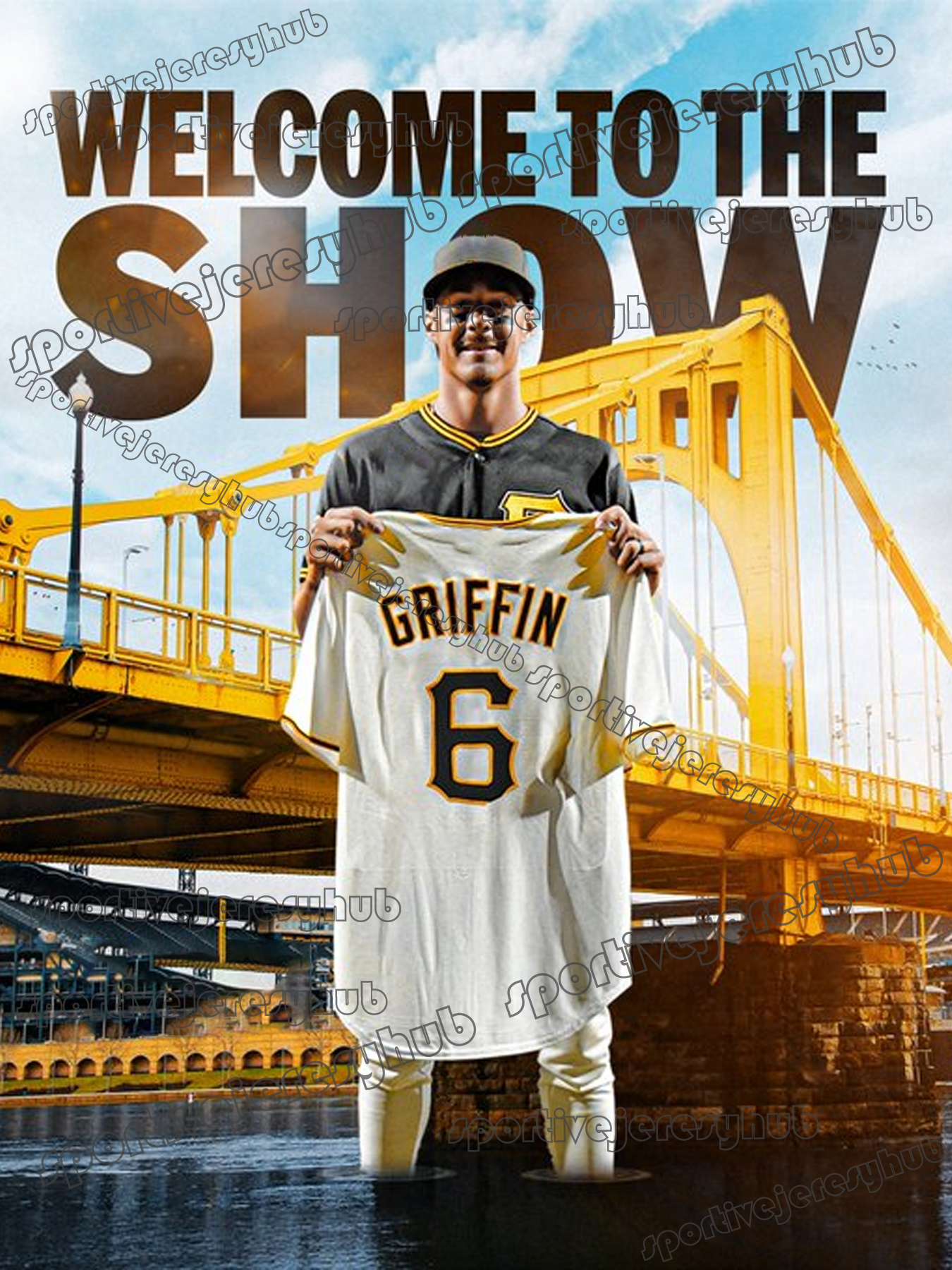 Konnor Griffin 2026 City Connect Baseball Jersey Paul Skenes Reynolds Clemente Garcia Cruz Gonzales Reynolds Lowe McCutchen Keller Bart Ozuna Custom S