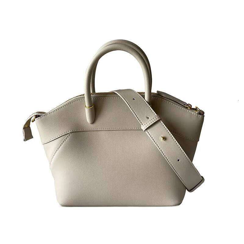 Custom Fashion New Style Women's Cowhide Leather One Shoulder Crossbody Bag Top Handle Large Capacity Commuter Bag Ladies Daily Work Tote Bag SEN