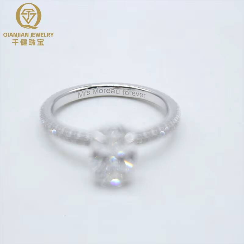 Trending 2026 IGI Lab Diamonds Fine Rings 10K 14K Gold Platinum Lab Grown Diamond Ring Oval Engagement Gold Rings for Women