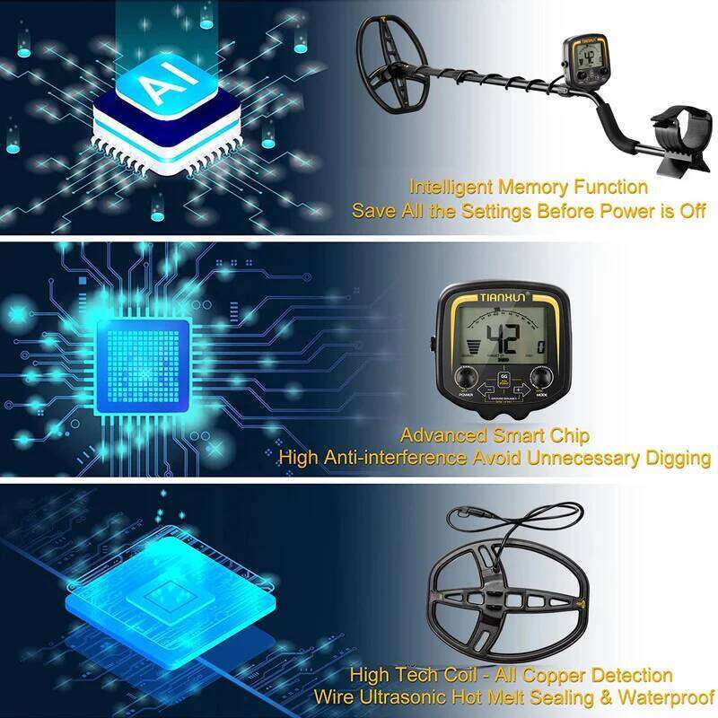 Hot sell Professtional Underground Metal Detector Tianxun TX 850 Powerful Gold Detectors Treasure Hunter Seeker Pointer detector
