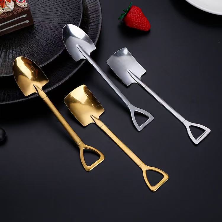 Spatula Creative Cute Retro Stainless Steel Watermelon Dining Dessert Shovel Soup Spoon