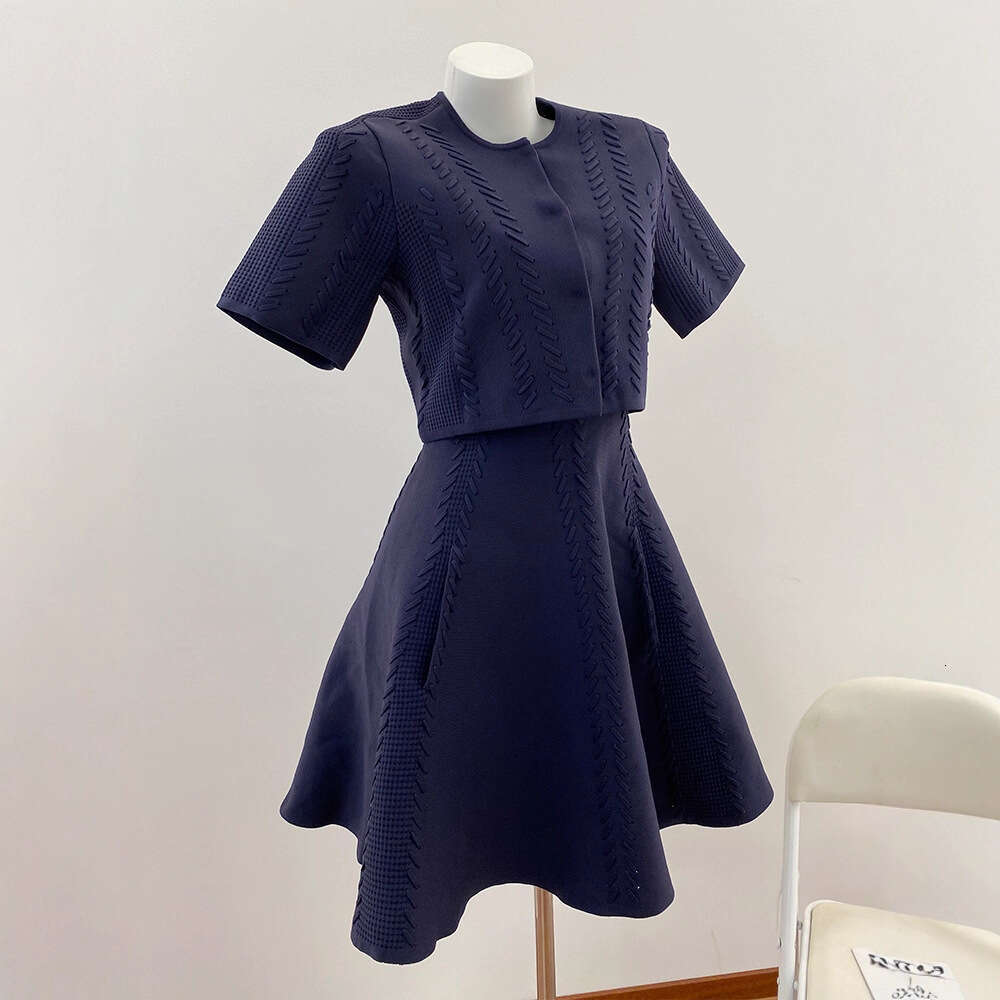 2026 k30 autumn new designer women's fashionable retro camisole dress+short sleeved cardigan