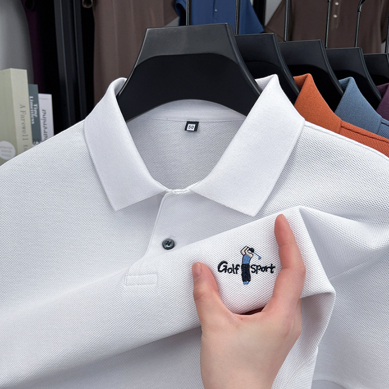 Luxury Designer Men's 2026 New Fashion Casual Sports Outdoor Golf Polo Shirt Short Sleeve Breathable Quick-dry Pique Mesh Summer Athletic Wear Fo