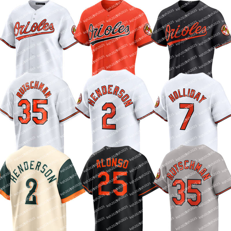 Orioles Baseball Jersey Custom Gunnar Henderson Kyle Bradish Trevor Rogers Shane Baz Dean Kremer Tyler Wells Felix Bautista Yennier Cano Ryan Helsley Zach Eflin Men