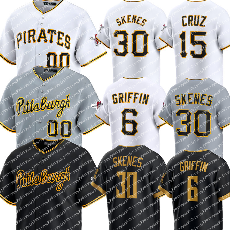 Pirates Baseball Jersey Paul Skenes Oneil Cruz Spencer Horwitz Brandon Lowe Jared Triolo Konnor Griffin Joey Bart Bryan Reynolds Andrew McCutchen Bubba Chandler