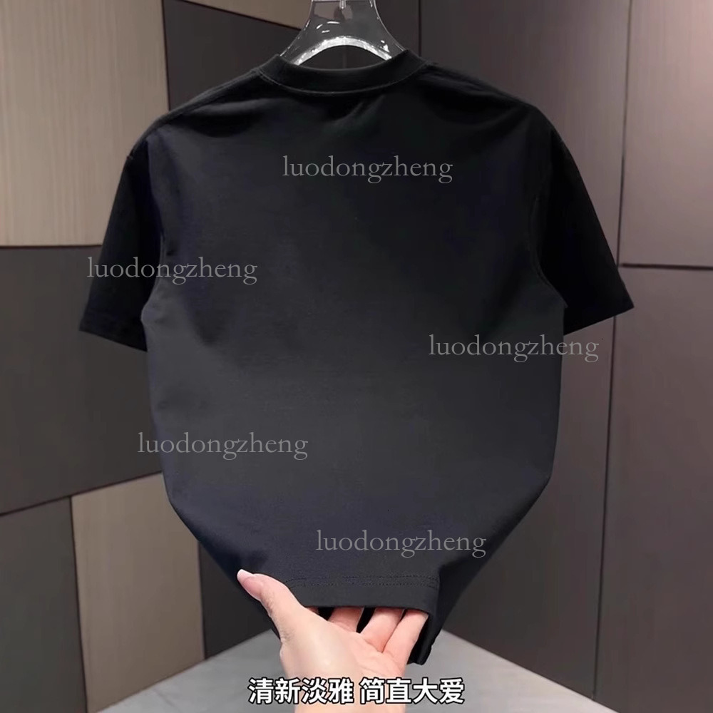 Designer T-shirt Luxury Brand Men's Clothing Summer New Washed Flower Embroidery Short Sleeved Top Outdoor Sports Casual Loose Youth Basic Shirt 