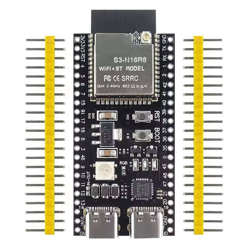 ESP32 S3 Development Board 2.4G Wifi Bluetooth Module for Arduino 8MB PSRAM 16MB FLASH ESP32-S3-WROOM-1 N16R8 Dual Type-C 44Pin