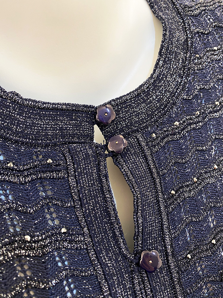 Casual Dresses Women's Knitted Midi Dress Elegant Round Neck Diamond Embellished Waist Cinched Ladies Short Sleeved Long Robe With Buttons