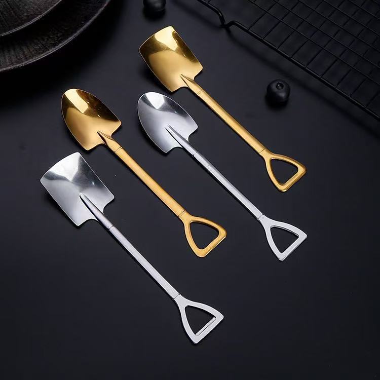 Spatula Creative Cute Retro Stainless Steel Watermelon Dining Dessert Shovel Soup Spoon