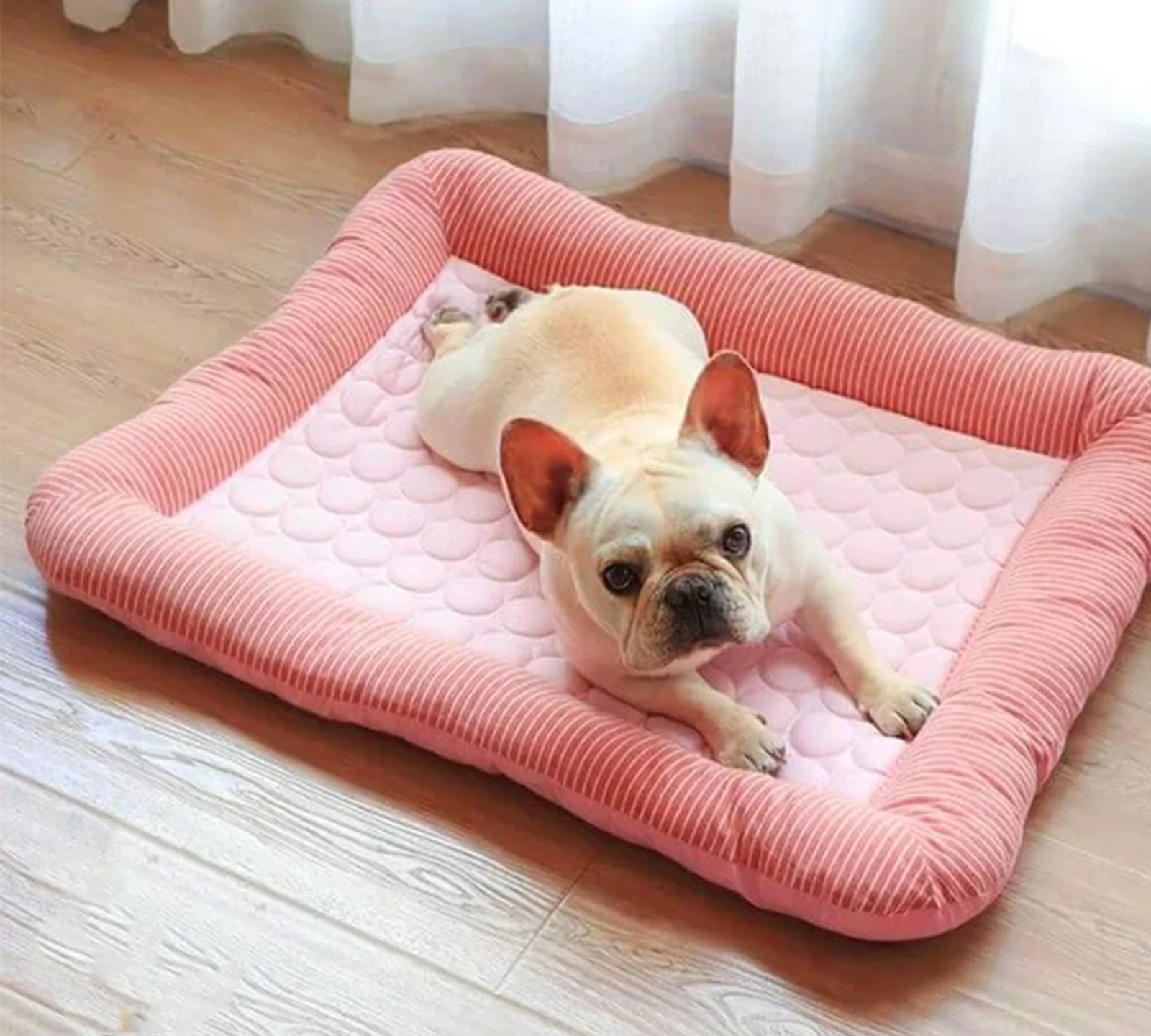 Cooling Dog Bed Pet Cool Mat For Cats And Dogs Ice Silk Material Soft For Summer Sleeping Product Dog Beach Bed 260409