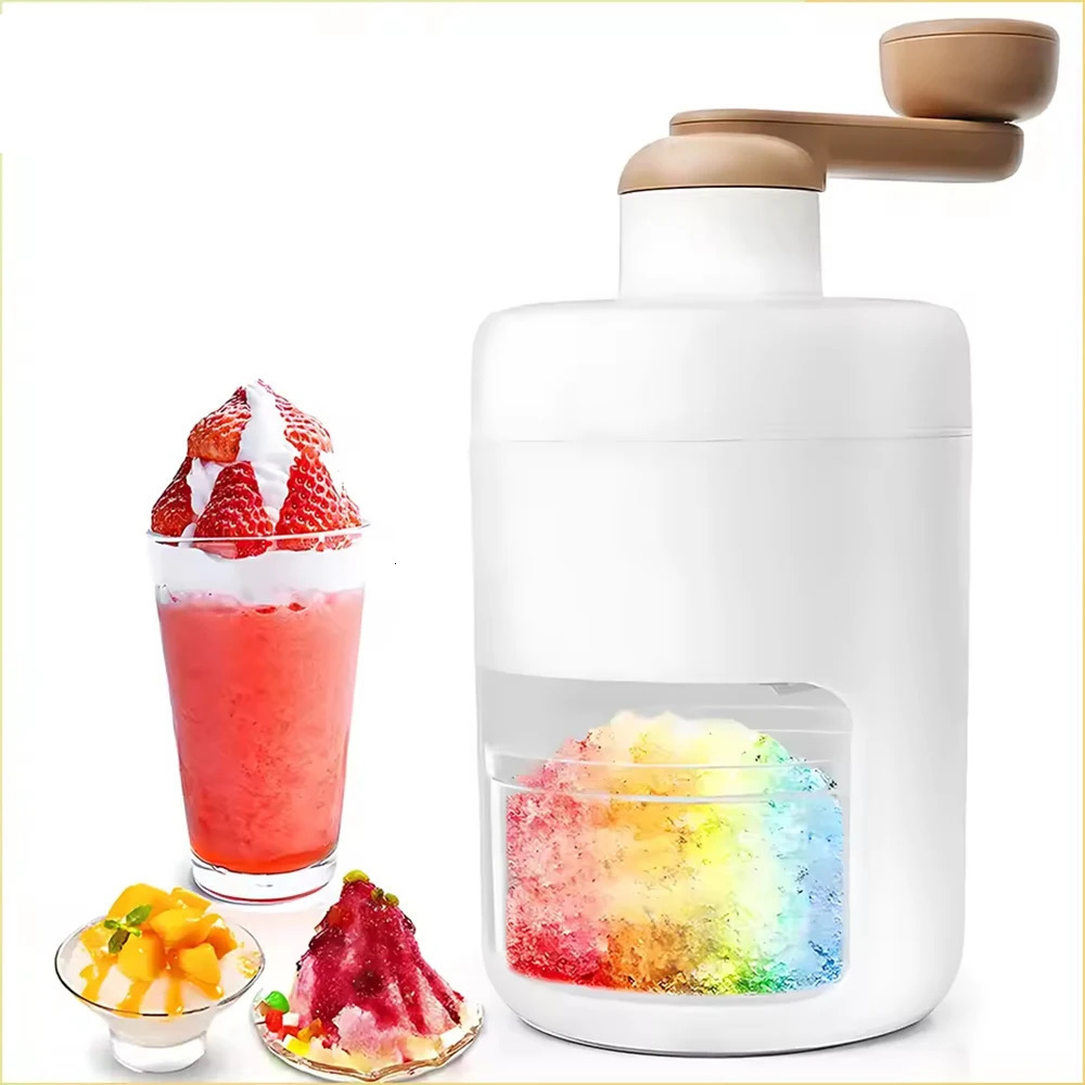Ice Shaver Snow Cone Machine 260409, Portable Compact White Ice Crusher, Commercial Shaved Ice Maker