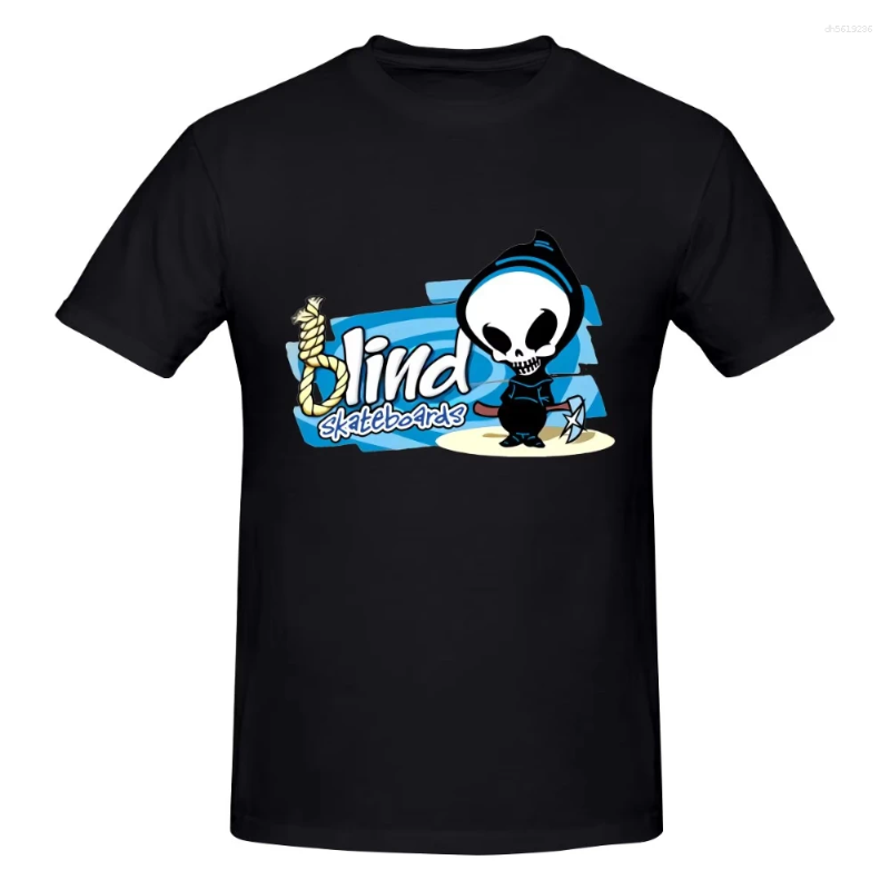 Men's T Shirts Summer Blind Skateboarding World Industry Short Sleeve T-Shirt Printed Pattern Comfort