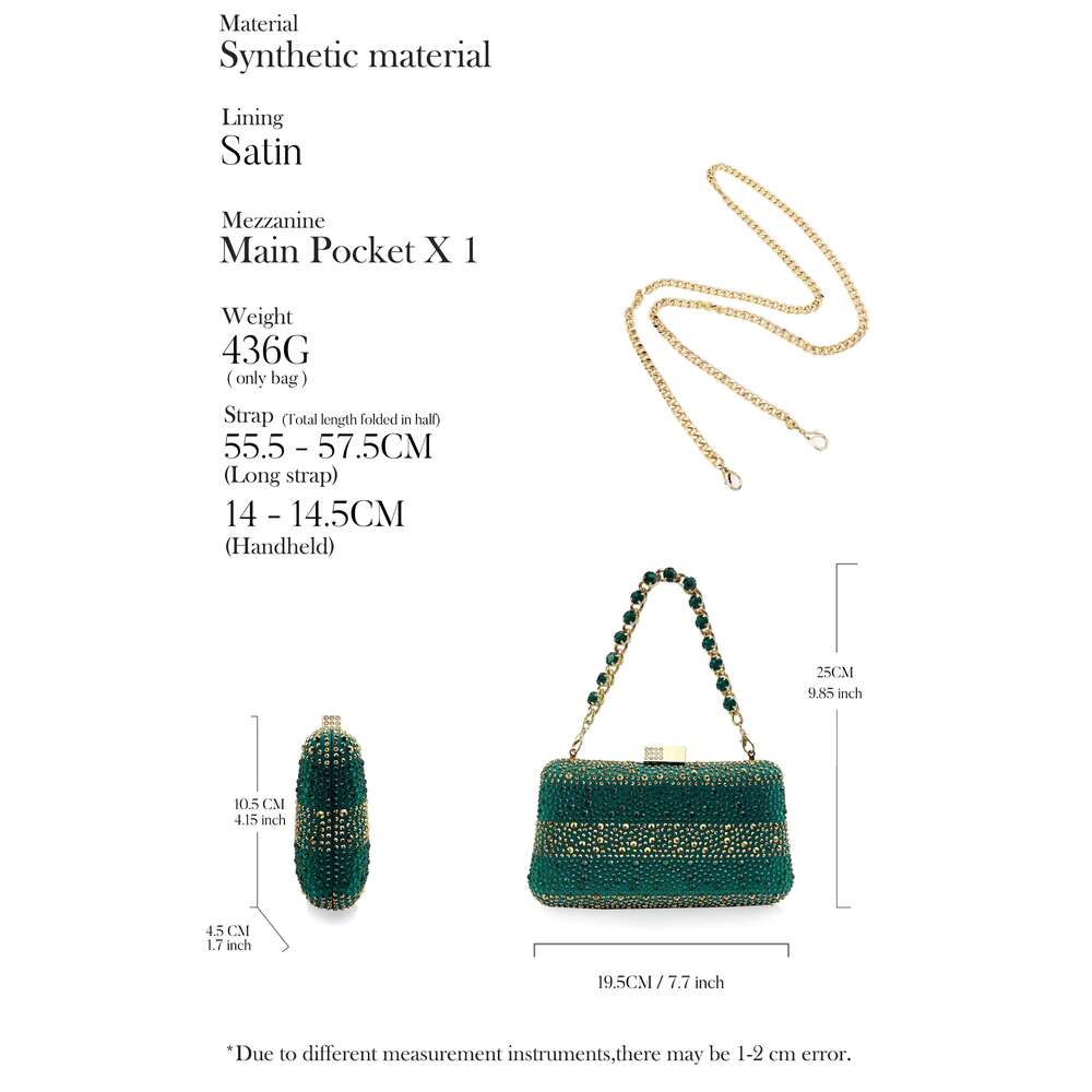 QSGFC Nigerian Women Heel Ladies Italian Design Green Shoes And Bag Set Decorated with Rhinestone Handbag Wedding Party